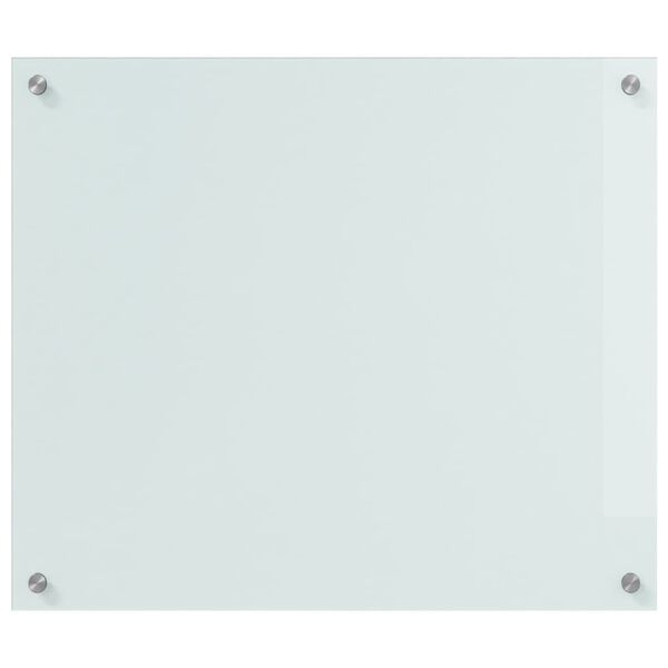 vidaXL Πίσω Πάνελ Κουζίνας Λευκό 70 x 60 cm σκληρυμένο γυαλί