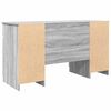 vidaXL Γραφείο Γκρι sonoma 140 x 49 x 76 εκ. Επεξεργασμένο ξύλο
