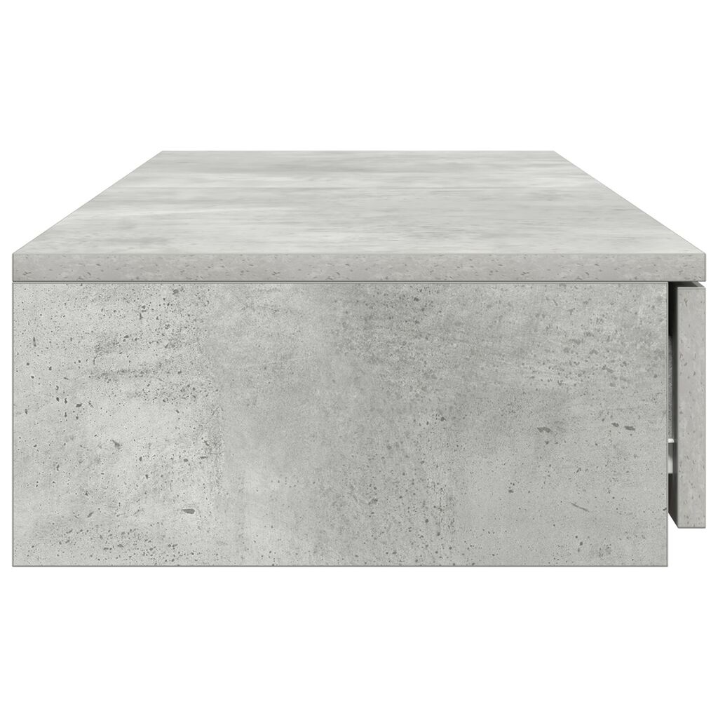 vidaXL Κομοδίνα Σκυρόδεμα Γκρι 120x36.5x16.5 εκ.