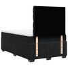 vidaXL Κρεβάτι Boxspring με Στρώμα Μαύρο 120x190 εκ. Βελούδινο