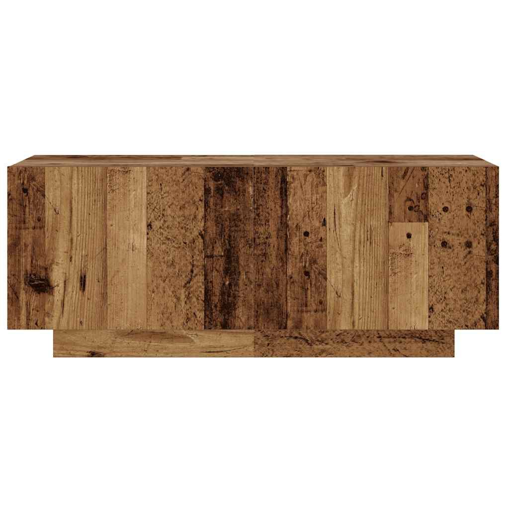 vidaXL Έπιπλο Τηλεόρασης LED Όψη Παλαιού Ξύλου 180x35x40 εκ.Επεξ. Ξύλο
