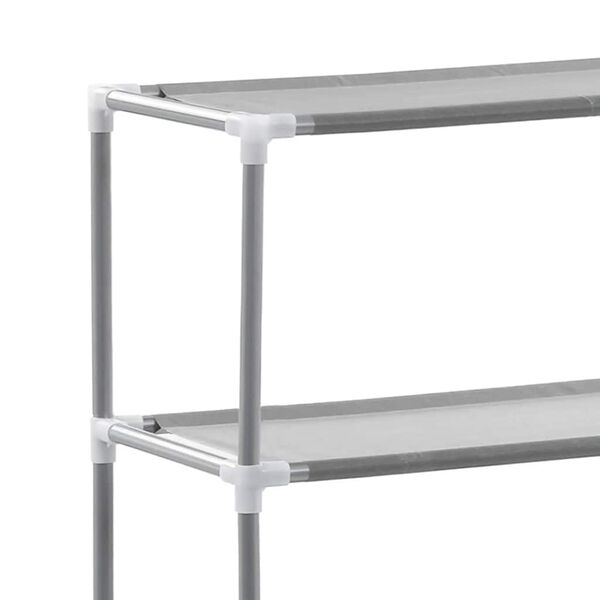 vidaXL Ραφιέρα 2 Επιπέδων για Πλυντήριο Γκρι 69x28x143 εκ. από Σίδερο