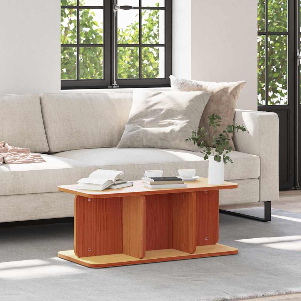 vidaXL Τραπεζάκι σαλονιού Καφέ κεριού 80 x 39.5 x 33.5 εκ