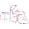vidaXL Έπιπλα Χαλάρωσης Κήπου 3 pcs Μαύρο 38 x 38 x 46cm Πλαστικό