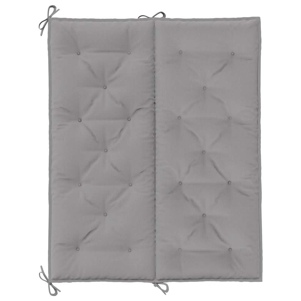 vidaXL Μαξιλάρι Πάγκου Κήπου Γκρι 120x(50+50)x7 εκ. Ύφασμα Oxford