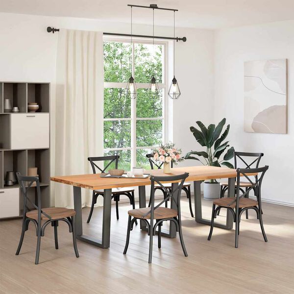 vidaXL Πόδια Τραπεζαρίας Σχήματος V 3 τεμ. Ανθρακί 90x(72-73,3) εκ. Ατσάλι