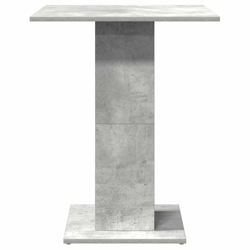 vidaXL Τραπέζι Bistro Γκρι Σκυροδέματος 60 x 60 x 75 εκ. Επεξ. Ξύλο