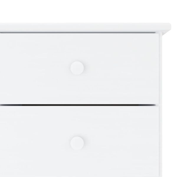 vidaXL Ντουλάπι ALTA Λευκό 112 x 35 x 73 εκ. από Μασίφ Ξύλο Πεύκου