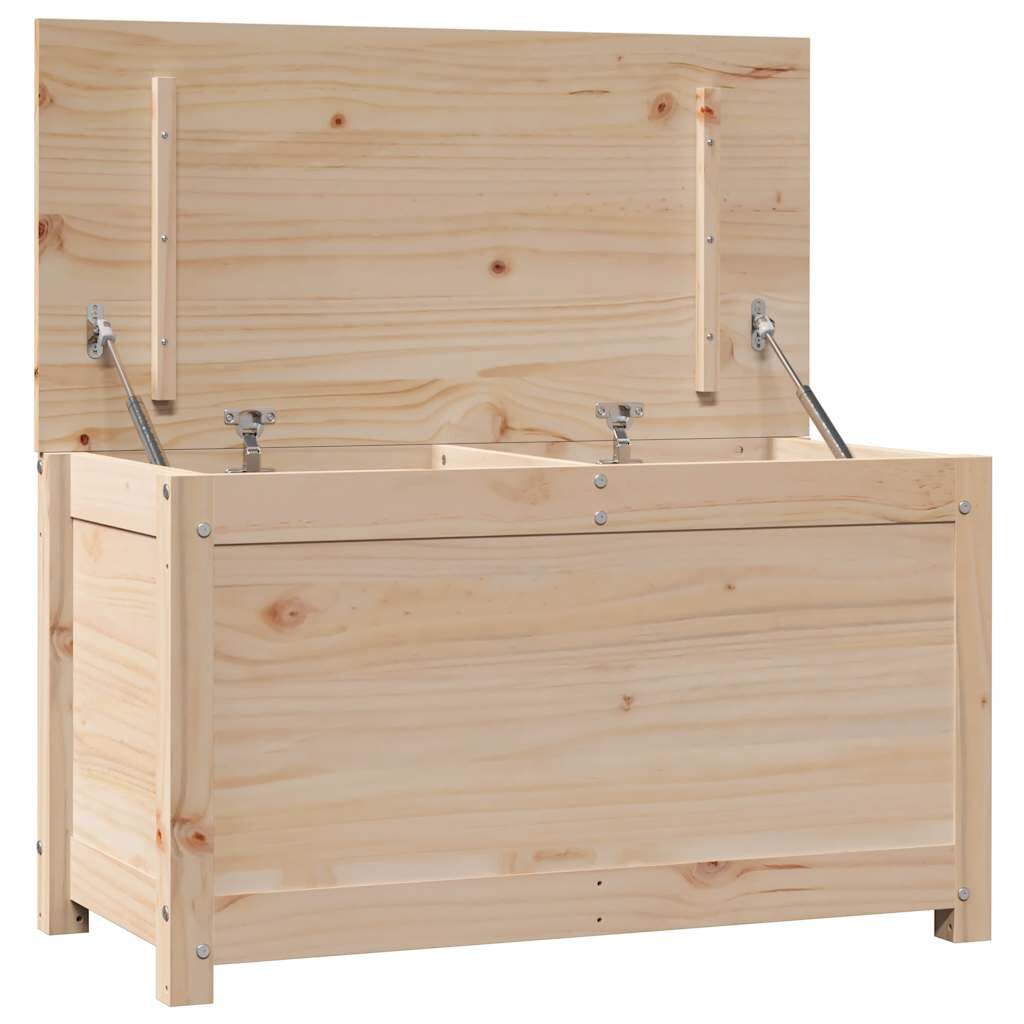 vidaXL Κουτί Αποθήκευσης 80 x 40 x 45,5 εκ από Μασίφ Ξύλο Πεύκου