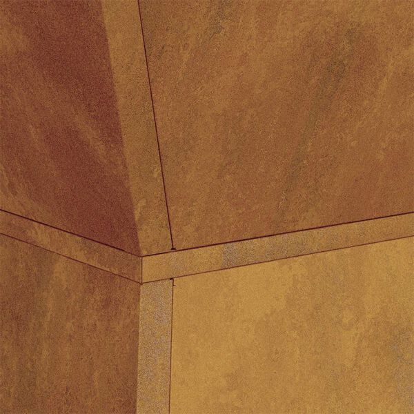 vidaXL Γλάστρα Πυλώνας Ασημί 35 x 35 x 73 εκ. Ατσάλι