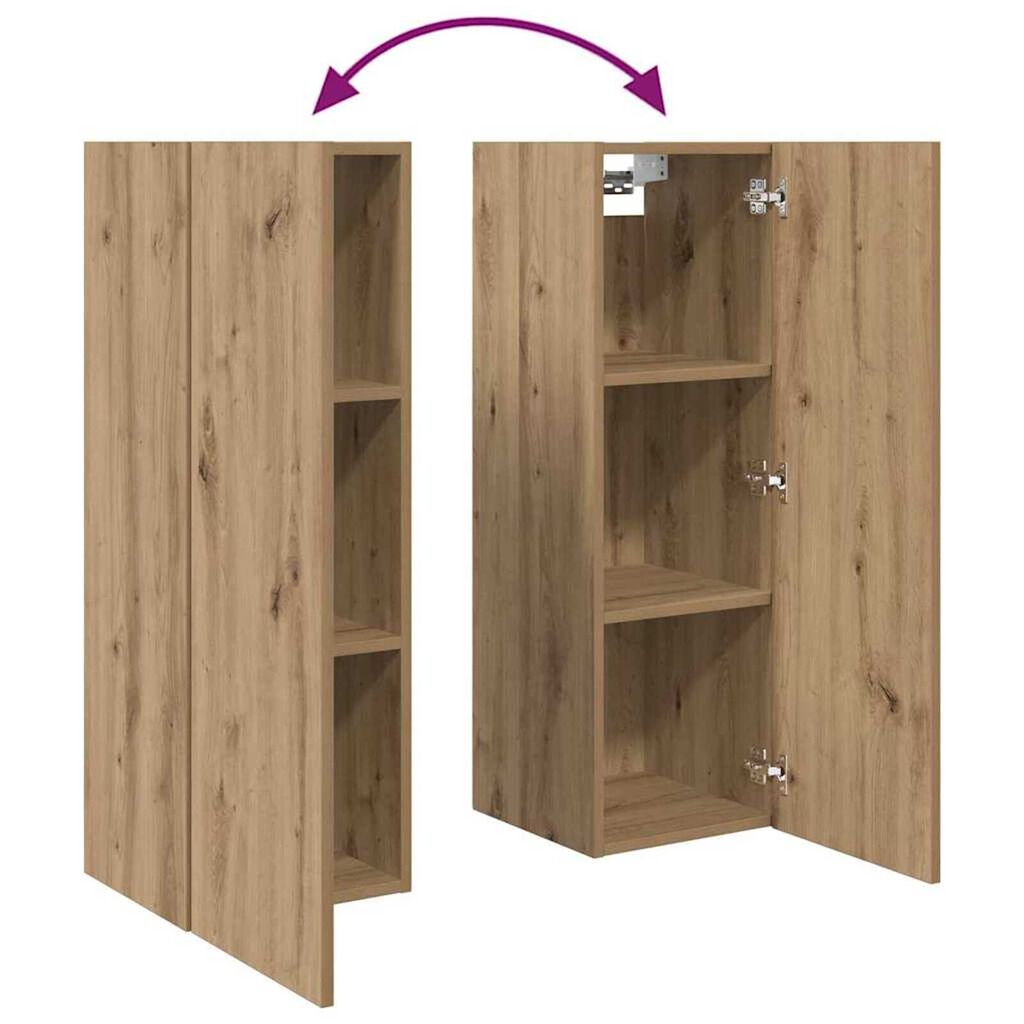 vidaXL Σετ επίπλου τηλεόρασης 4 pcs artisan δρυς 30.5 x 30 x 90 cm