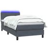 vidaXL &Kappa;&rho;&epsilon;&beta;ά&tau;&iota; Boxspring &mu;&epsilon; &Sigma;&tau;&rho;ώ&mu;&alpha; & LED &Sigma;&kappa;&omicron;ύ&rho;&omicron; &gamma;&kappa;&rho;&iota; 100x220 &epsilon;&kappa;. &Beta;&epsilon;&lambda;&omicron;ύ&delta;&iota;&nu;&omicron;