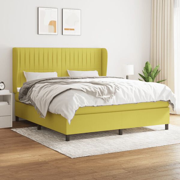vidaXL &Kappa;&rho;&epsilon;&beta;ά&tau;&iota; Boxspring &mu;&epsilon; &Sigma;&tau;&rho;ώ&mu;&alpha; &Pi;&rho;ά&sigma;&iota;&nu;&omicron; 180x200 &epsilon;&kappa;.&Upsilon;&phi;&alpha;&sigma;&mu;ά&tau;&iota;&nu;&omicron;