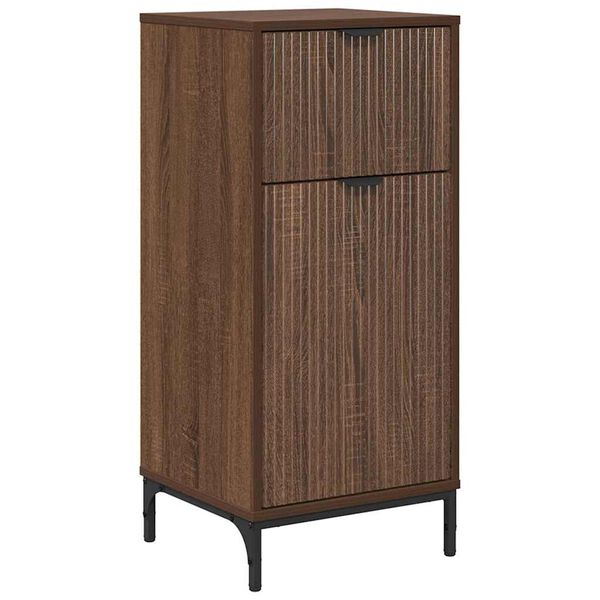 vidaXL Ντουλάπι Μπάνιου Καφέ δρυς 39.5 x 36 x 88 εκ Επεξεργασμένο ξύλο