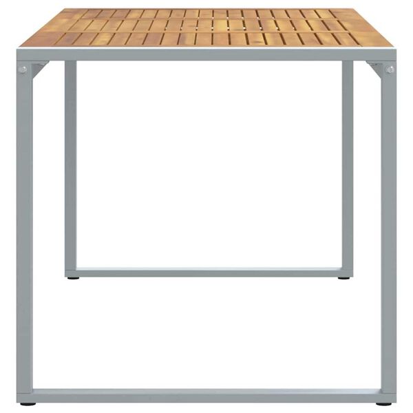 vidaXL Τραπέζι Κήπου για Φαγητό Γκρι 160 x 80 x 75 cm