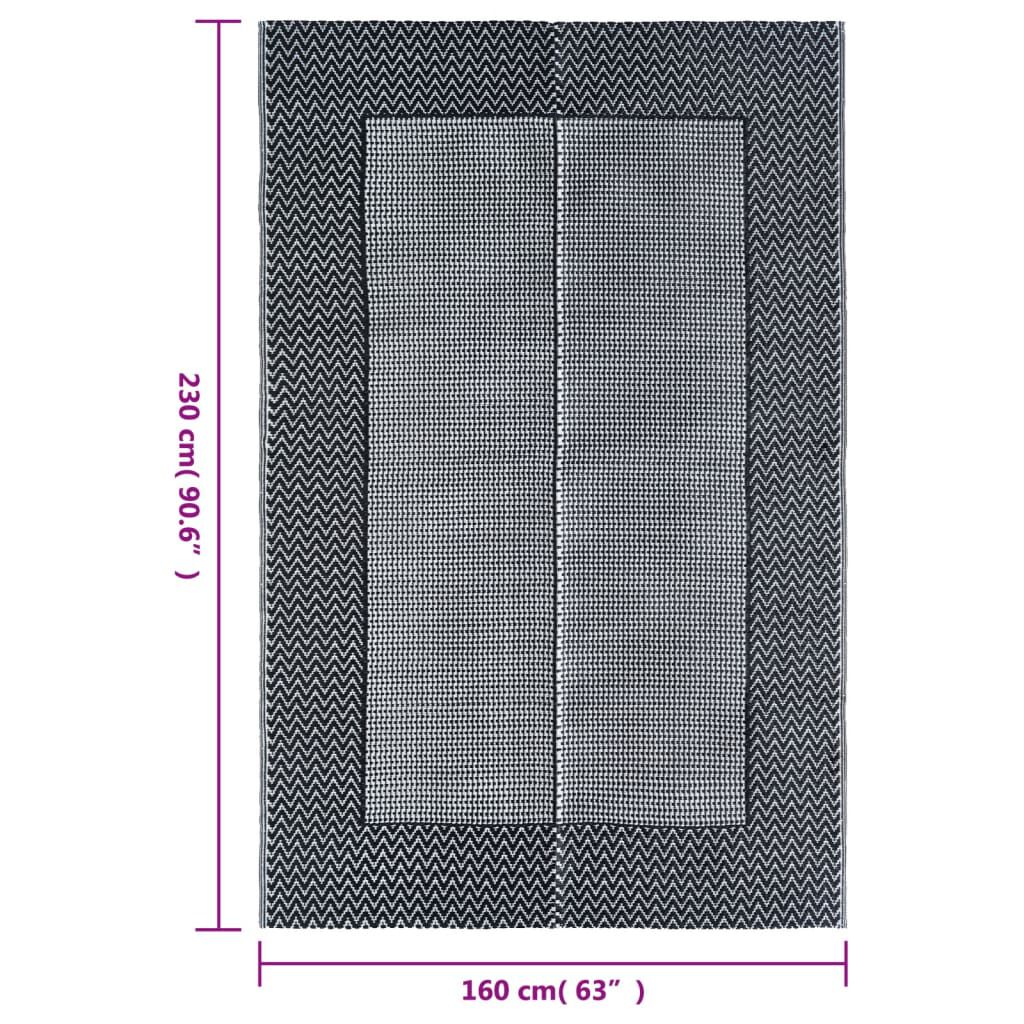 vidaXL Χαλί εξωτερικού χώρου ARAKIL Γκρι 160x230 cm PP