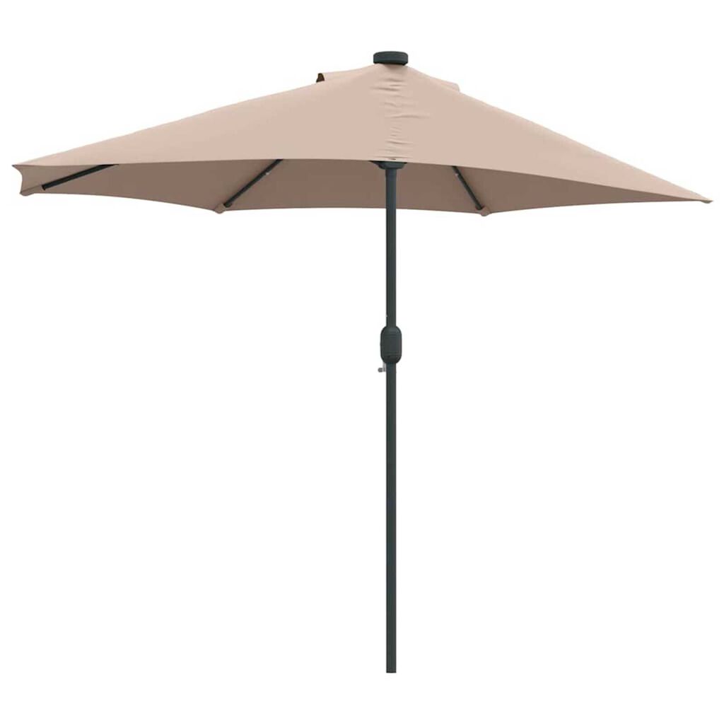 vidaXL Ομπρέλα Κήπου Taupe 294 x 150 x 224 εκ ύφασμα