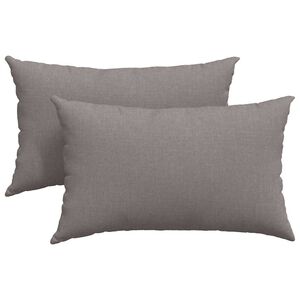 vidaXL &Mu;&alpha;&xi;&iota;&lambda;ά&rho;&iota; &Kappa;&alpha;&nu;&alpha;&pi;έ 2 &tau;&mu;&chi;. ύ&phi;&alpha;&sigma;&mu;&alpha; Taupe 50 x 30 cm