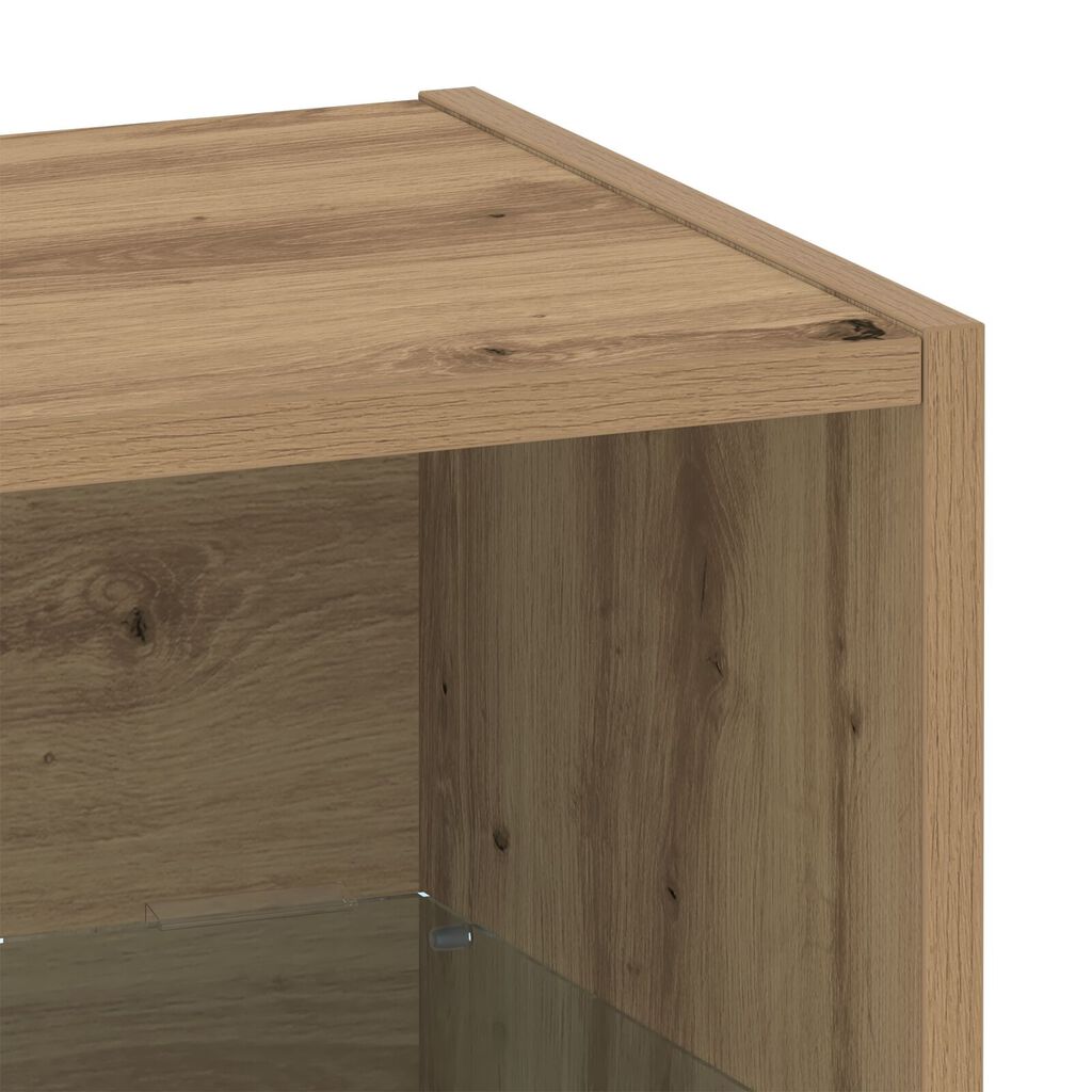 vidaXL Κρεμαστό Ράφι 2 τμχ Δρυός Artisan 40x28,5x40 εκ. Επεξεργασμένο Ξύλο