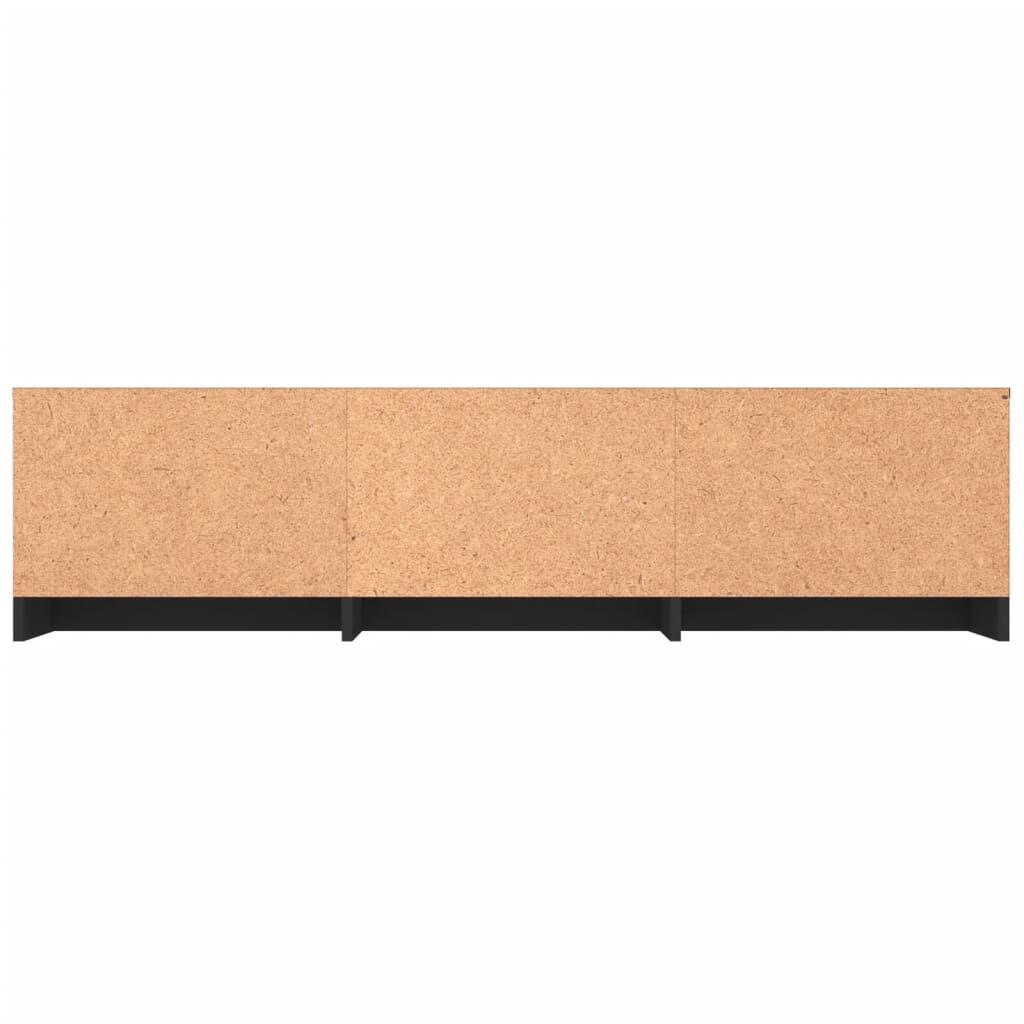 vidaXL Έπιπλο Τηλεόρασης Μαύρο 140 x 40 x 35,5 εκ. από Επεξ. Ξύλο