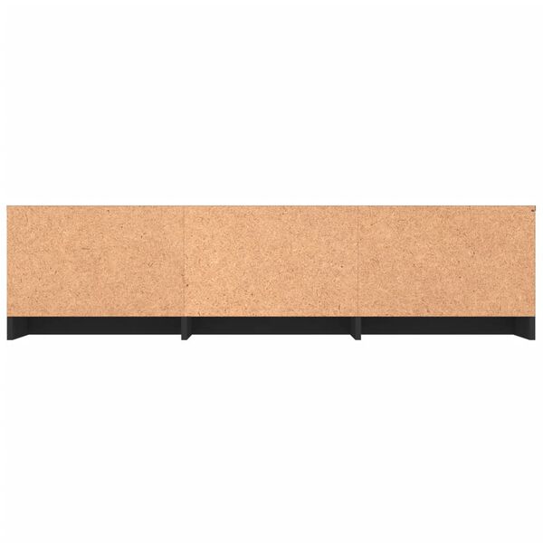 vidaXL Έπιπλο Τηλεόρασης Μαύρο 140 x 40 x 35,5 εκ. από Επεξ. Ξύλο