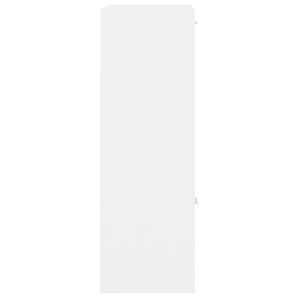 vidaXL Ραφιέρα με Ντουλάπια Λευκή 60 x 29,5 x 90 εκ. από Επεξ. Ξύλο