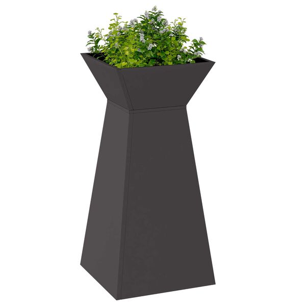 vidaXL Βάση Φυτών Μαύρη Πλαστική 35 x 35 x 73 cm Κυλινδρική Σύγχρονη