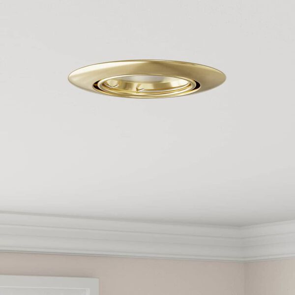 vidaXL Spotlights με προβολείς 6 pcs Χρυσό 9 x 9 εκ. Μέταλλο