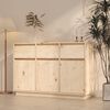 vidaXL Μπουφές 110 x 34 x 75 εκ. από Μασίφ Ξύλο Πεύκου