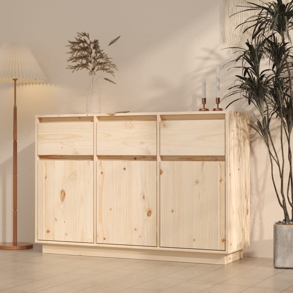 vidaXL Μπουφές 110 x 34 x 75 εκ. από Μασίφ Ξύλο Πεύκου