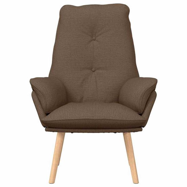 vidaXL Χαλαρωτική Πολυθρόνα Καφέ 69 x 74 x 93 εκ. ύφασμα