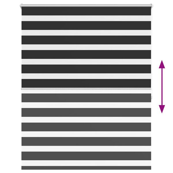 Σύστημα Σκίασης Ρόλερ Zebra Μαύρο 140 x 175 εκ.