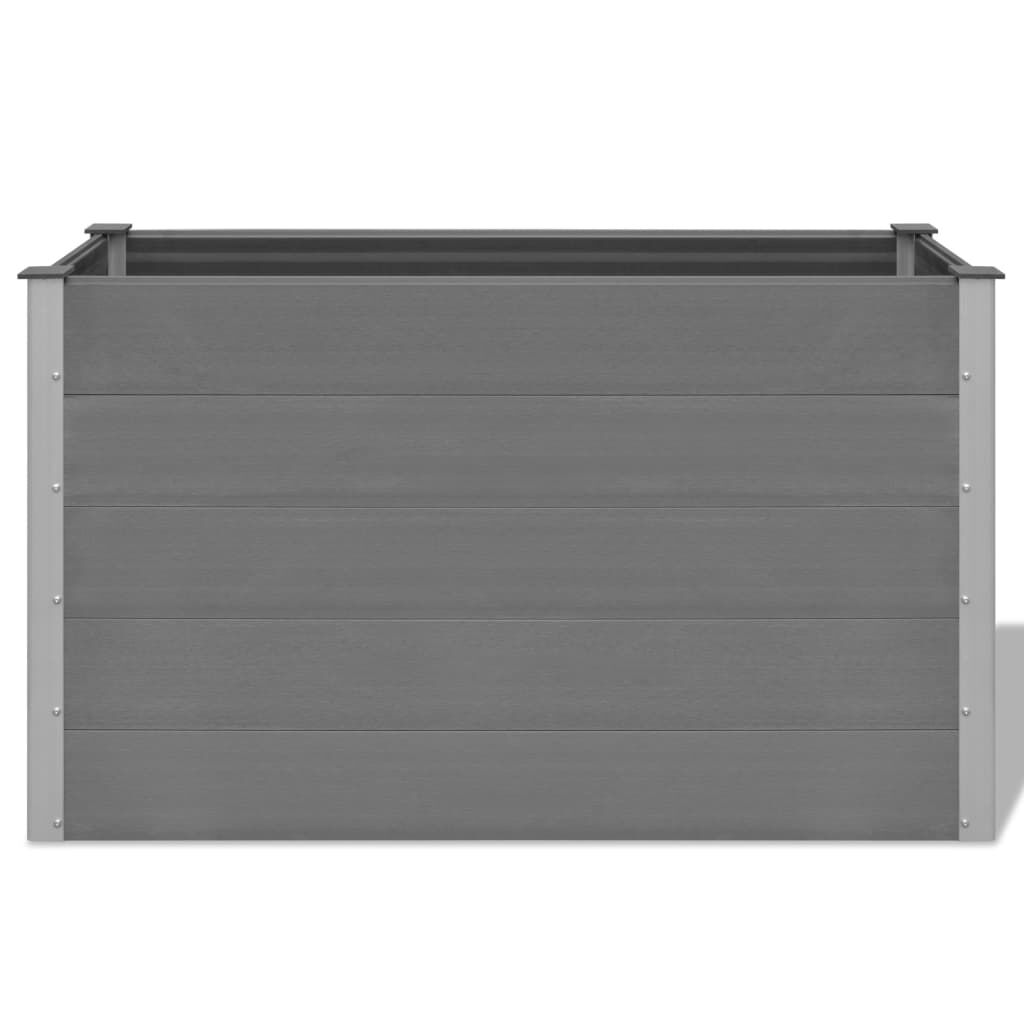 vidaXL Ζαρντινιέρα Υπερυψωμένη Γκρι 150 x 50 x 91 εκ. από WPC