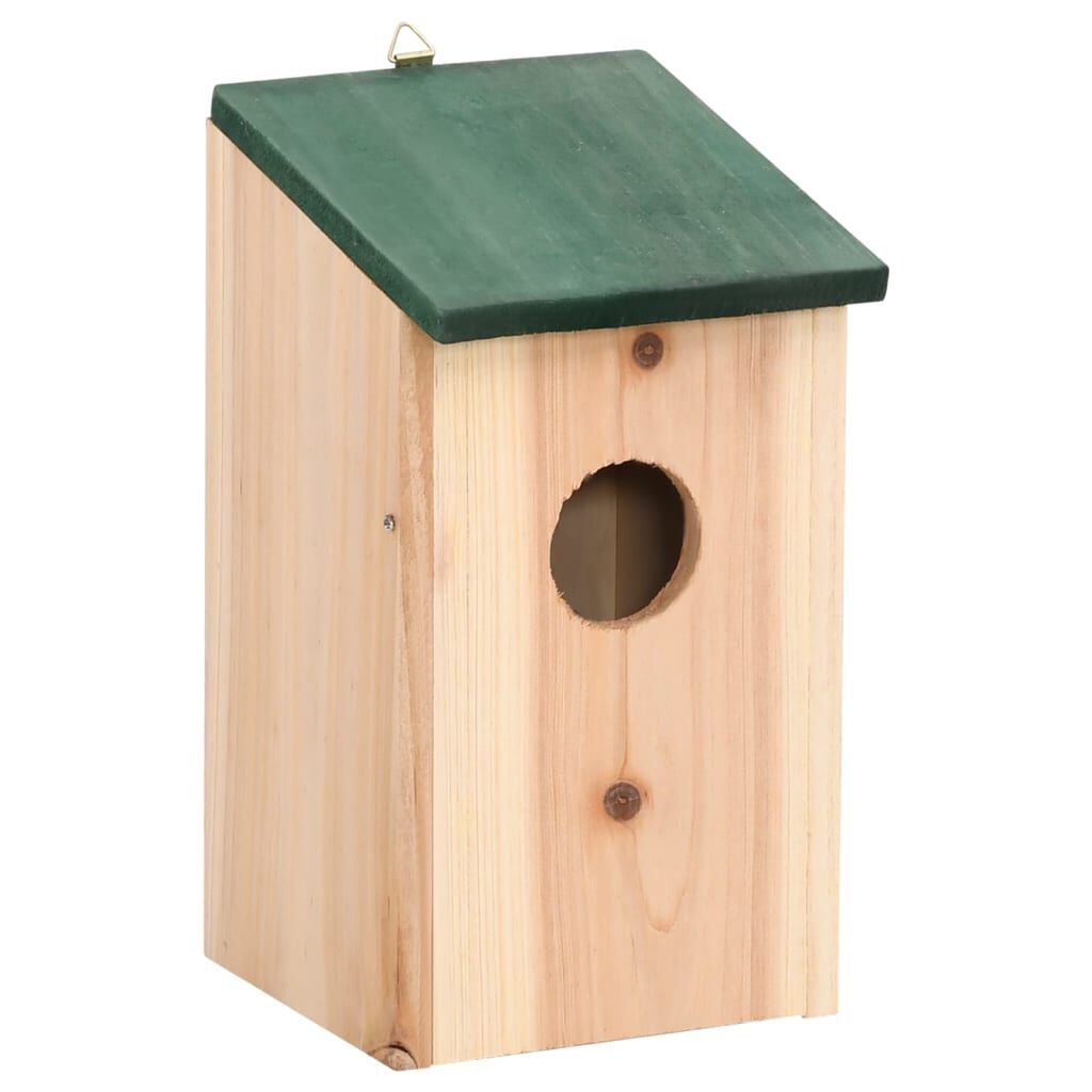 vidaXL Φωλιές Πουλιών 10 τεμ. 12 x 12 x 22 εκ. από Μασίφ Ξύλο Ελάτης