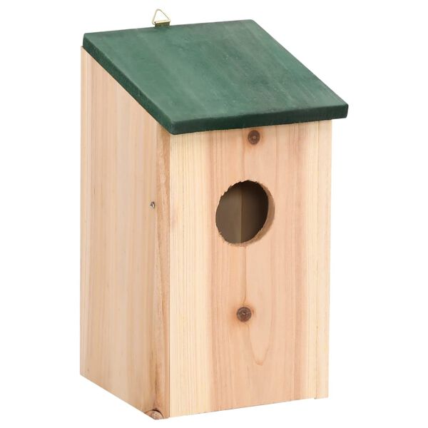 vidaXL Φωλιές Πουλιών 10 τεμ. 12 x 12 x 22 εκ. από Μασίφ Ξύλο Ελάτης
