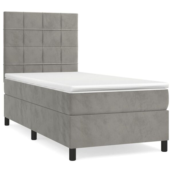 vidaXL &Kappa;&rho;&epsilon;&beta;ά&tau;&iota; Boxspring &mu;&epsilon; &Sigma;&tau;&rho;ώ&mu;&alpha; &Alpha;&nu;&omicron;&iota;&chi;&tau;ό &Gamma;&kappa;&rho;&iota; 80x200 &epsilon;&kappa;. &Beta;&epsilon;&lambda;&omicron;ύ&delta;&iota;&nu;&omicron;