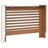 vidaXL Κάλυμμα Καλοριφέρ Λευκό 112 x 19 x 81,5 εκ. από MDF