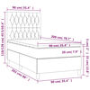 vidaXL &Kappa;&rho;&epsilon;&beta;ά&tau;&iota; Boxspring &mu;&epsilon; &Sigma;&tau;&rho;ώ&mu;&alpha; & LED &Sigma;&kappa;. &Mu;&pi;&lambda;&epsilon; 90x200 &epsilon;&kappa;. &Beta;&epsilon;&lambda;&omicron;ύ&delta;&iota;&nu;&omicron;