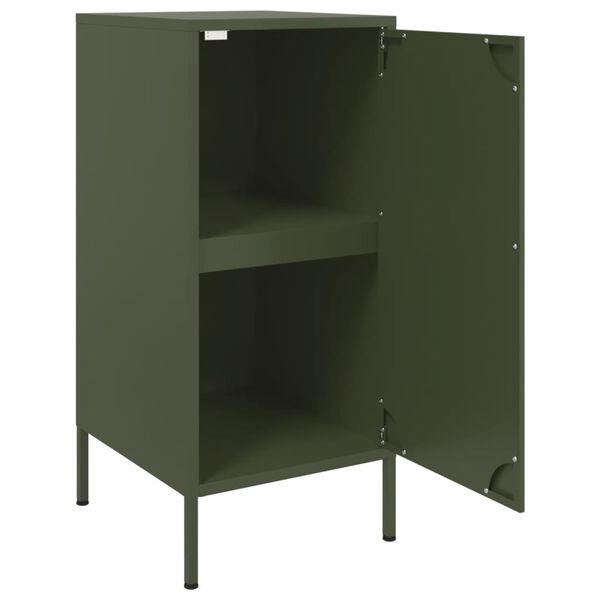 vidaXL Ντουλάπι Πράσινο Λαδί 36x39x79 εκ. από Ατσάλι