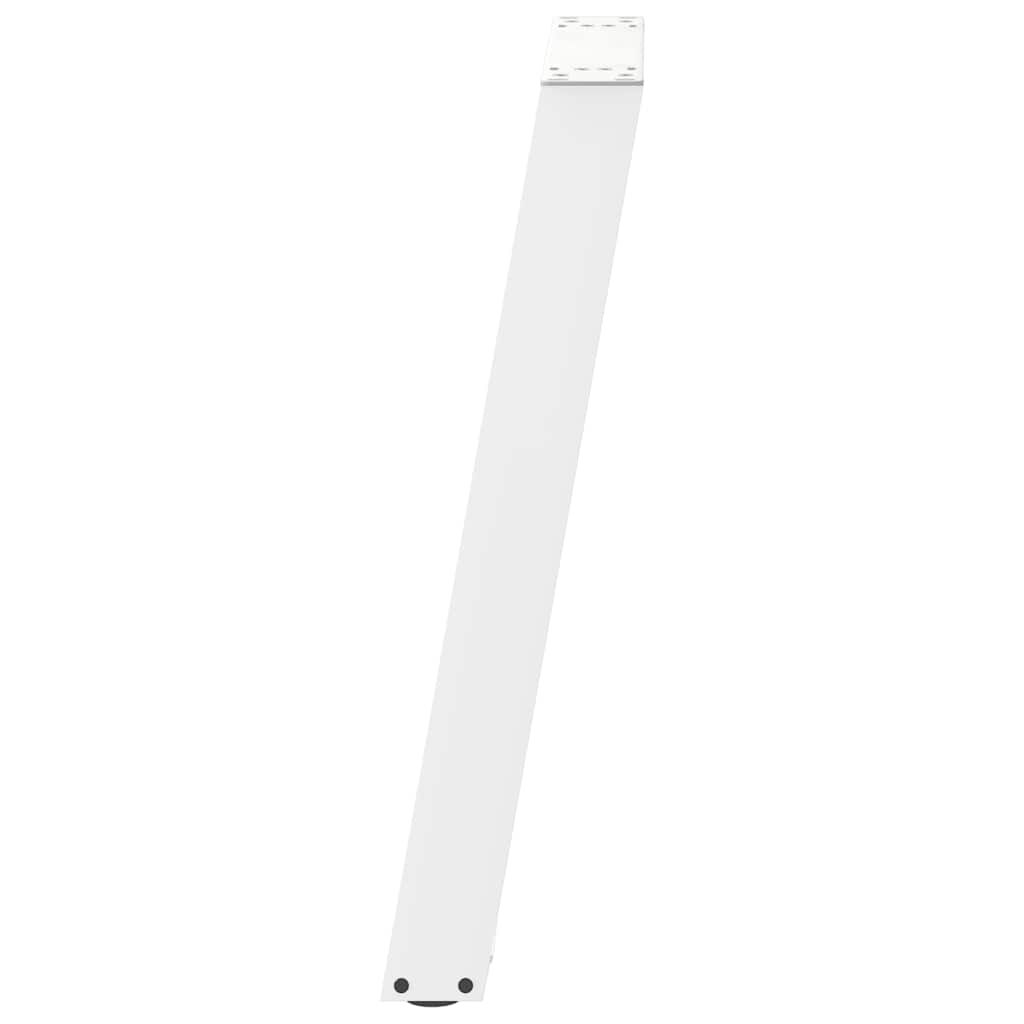 vidaXL Πόδια Κονσόλας σε Σχήμα U 2 τεμ. Λευκά 28x(72-73) εκ. Ατσάλι