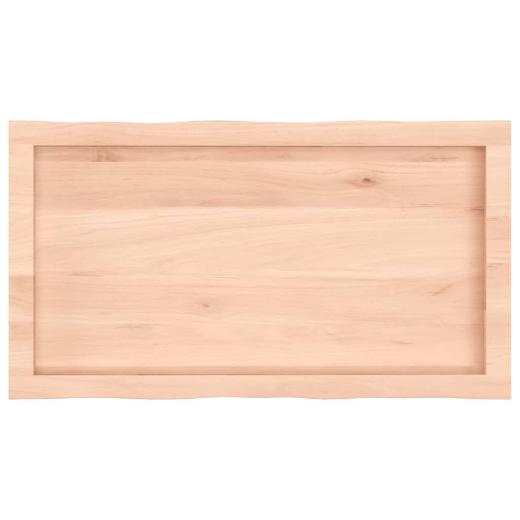 vidaXL Επιφάνεια Τραπεζιού 80x40x(2-6) εκ. Ακατέργαστο Μασίφ Ξύλο