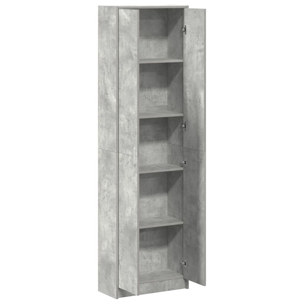 vidaXL ντουλάπα Σκούρο Γκρι 55x25x189 cm Ξύλο