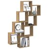 vidaXL Ράφι κύβος τοίχου Artisan Oak 90x15x119,5cm Κατασκευασμένο ξύλο