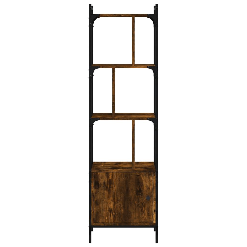 vidaXL Βιβλιοθήκη με Πόρτα Καπνιστή Δρυς 44,5x30x154,5 εκ. Επεξ. Ξύλο