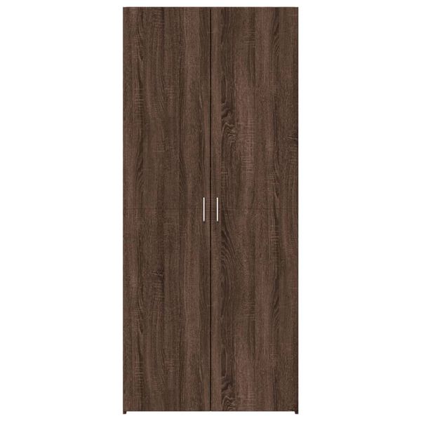 vidaXL Ντουλάπι Καφέ Δρυς 80x42,5x185 εκ. από Επεξεργασμένο Ξύλο