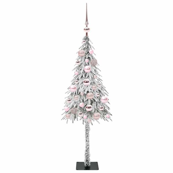 vidaXL Χριστουγεννιάτικο Δέντρο με 150 LED Λευκό 120 cm ΠΕ και Ατσάλι