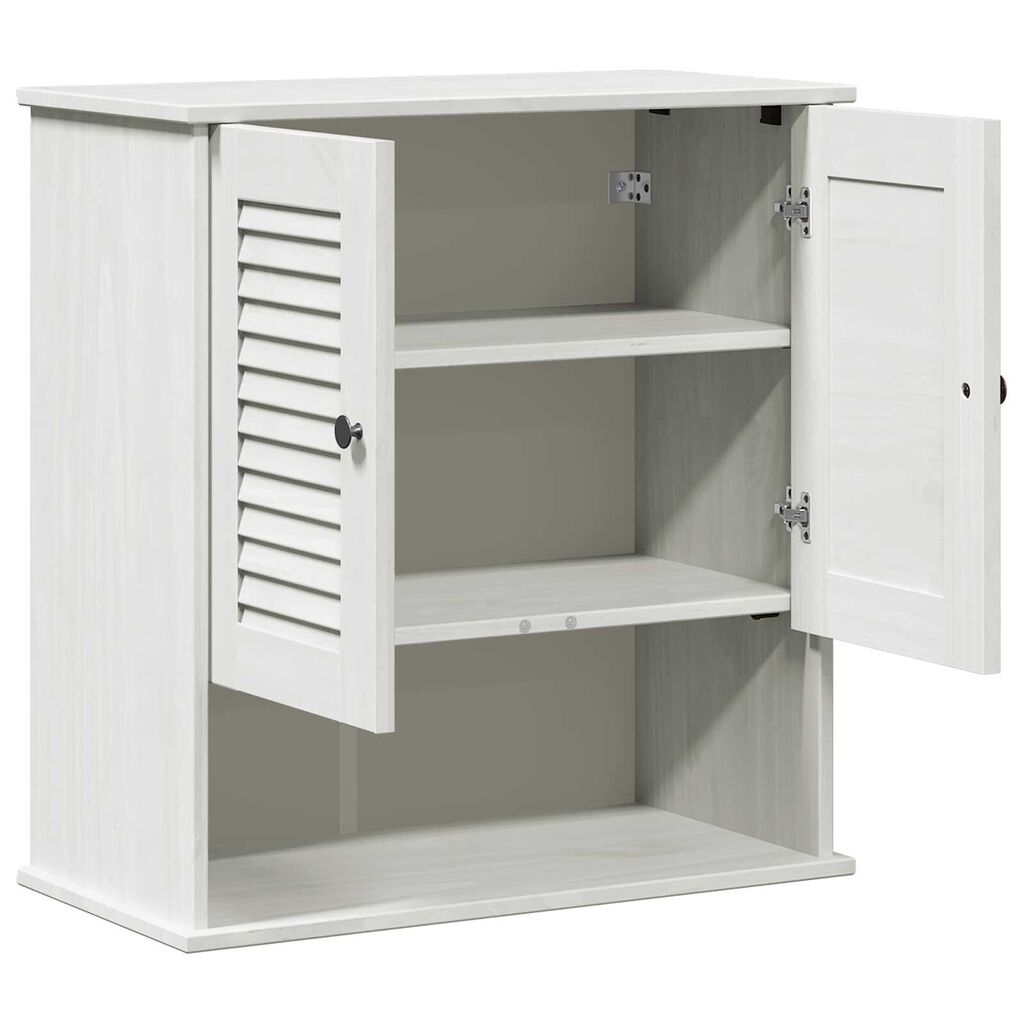vidaXL Κρεμαστό Ντουλάπι Μπάνιου Λευκό 67.5 x 34 x 71.5 εκ