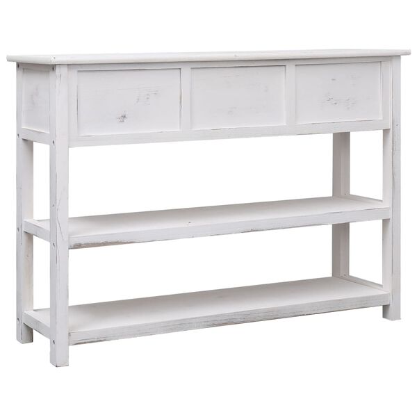 vidaXL Μπουφές Αντικέ Λευκός 115 x 30 x 76 εκ. από Ξύλο