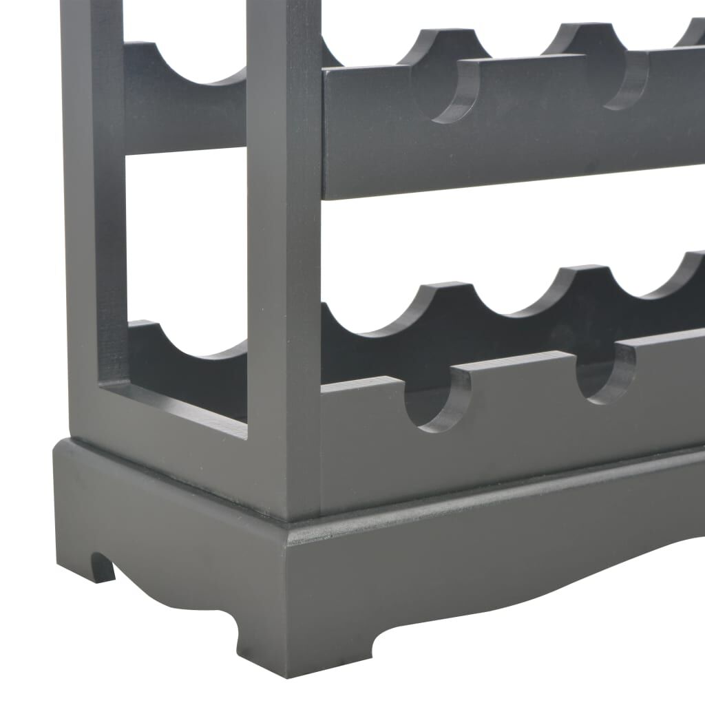 vidaXL Κάβα Κρασιών Μαύρη 70 x 22,5 x 70,5 εκ. από MDF