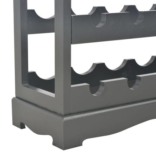 vidaXL Κάβα Κρασιών Μαύρη 70 x 22,5 x 70,5 εκ. από MDF